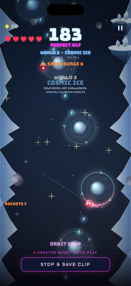 Warping into World 2, Cosmic Ice